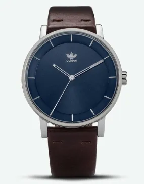 adidas District L1 Watch - Silver/Navy Sunray/Dark Brown