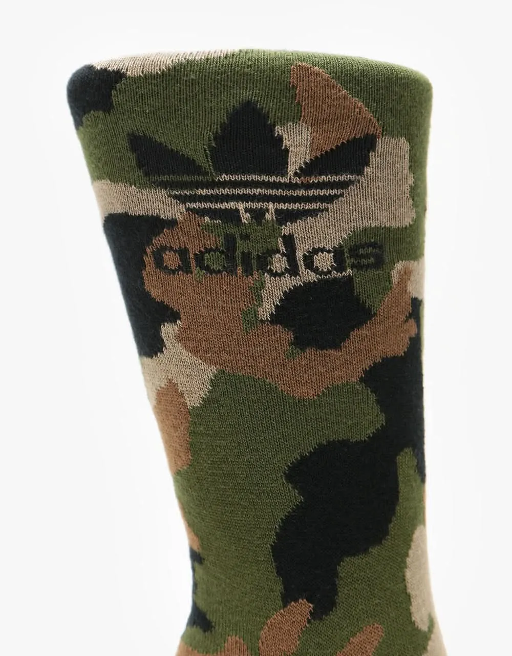 adidas Skateboarding Camo Crew Socks - Wild Pine/Black