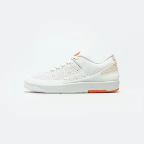 Air Jordan 2 Retro Low x Shelflife - White/Sail/Light Bone/Bright Mandarin