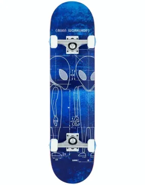 Alien Workshop Blueprint Complete Skateboard - 7.625