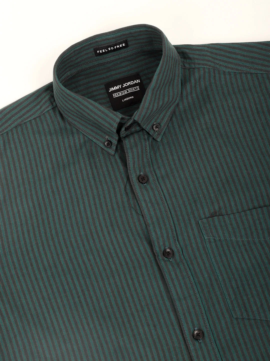 Andre Oxford Green Full Sleeve Shirt