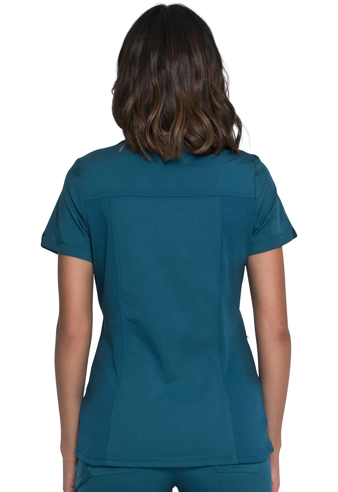 Balance - Women's Mock Wrap Solid Scrub Top