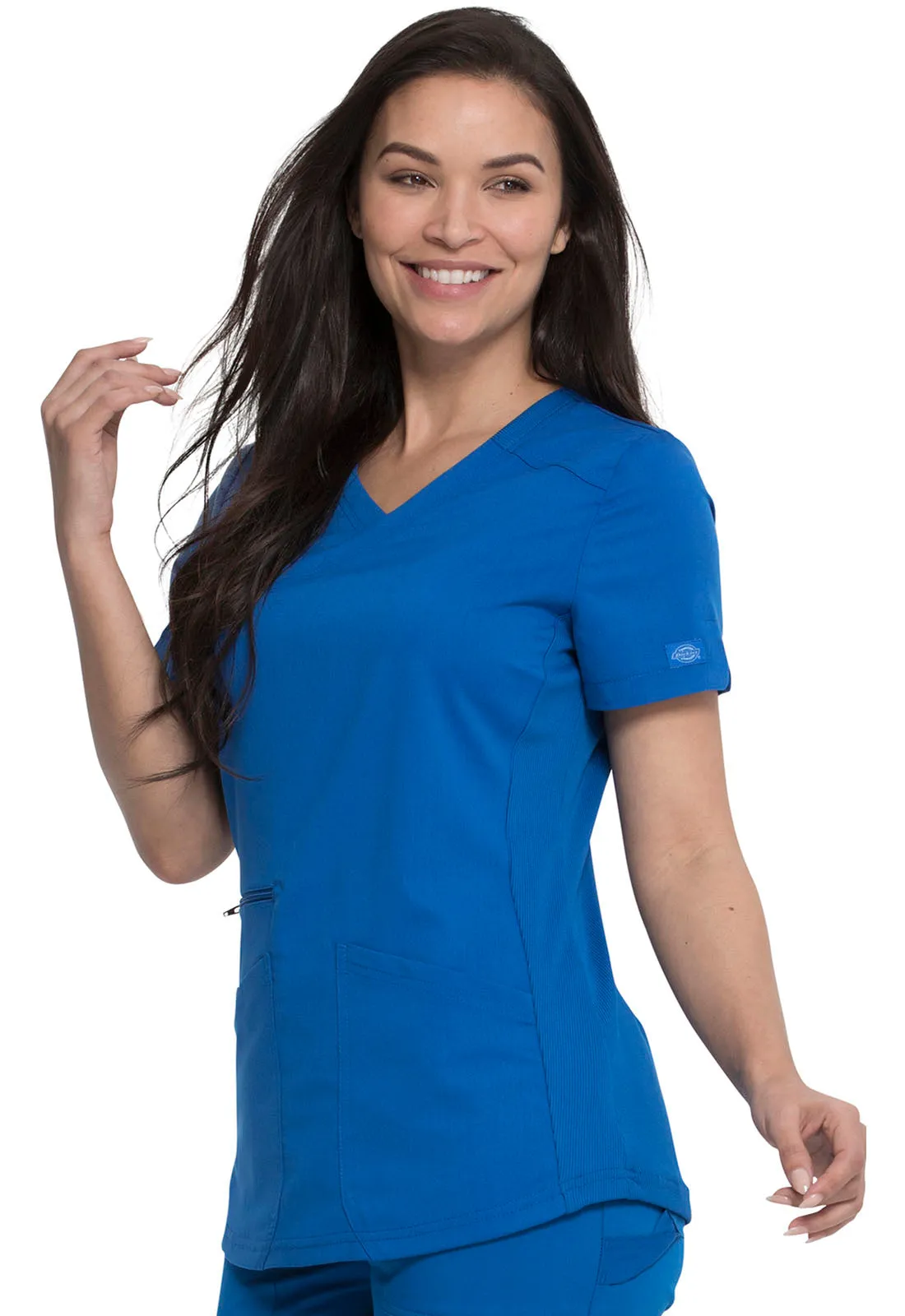 Balance - Women's Mock Wrap Solid Scrub Top