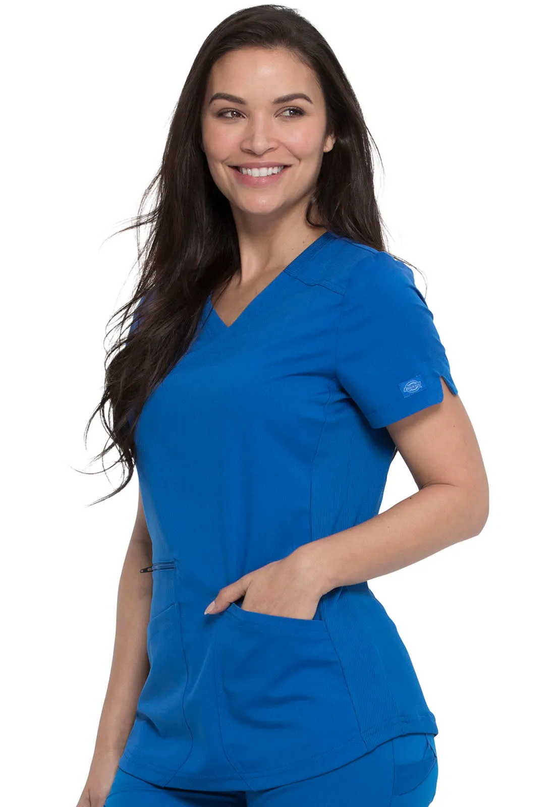 Balance - Women's Mock Wrap Solid Scrub Top