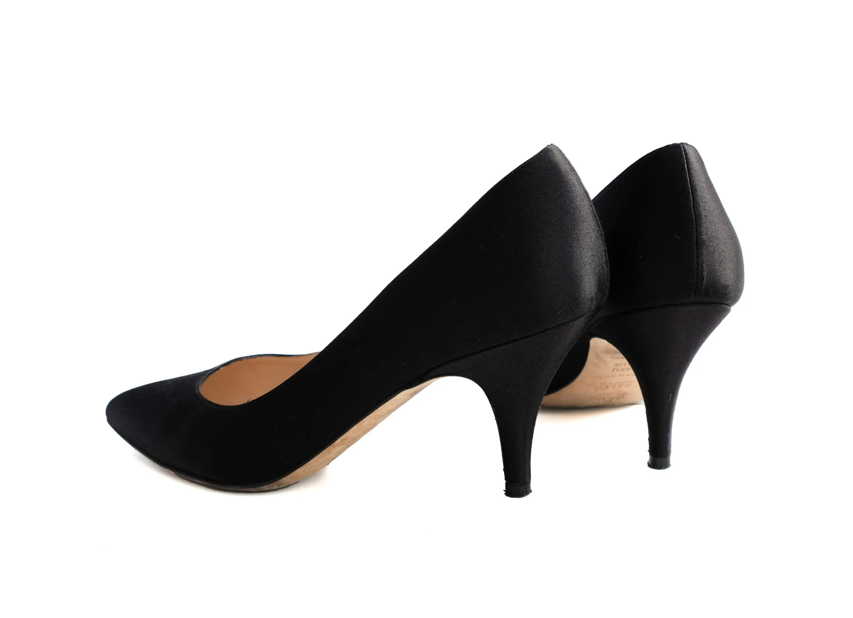 Bally Court Shoes in Black Satin, EU36