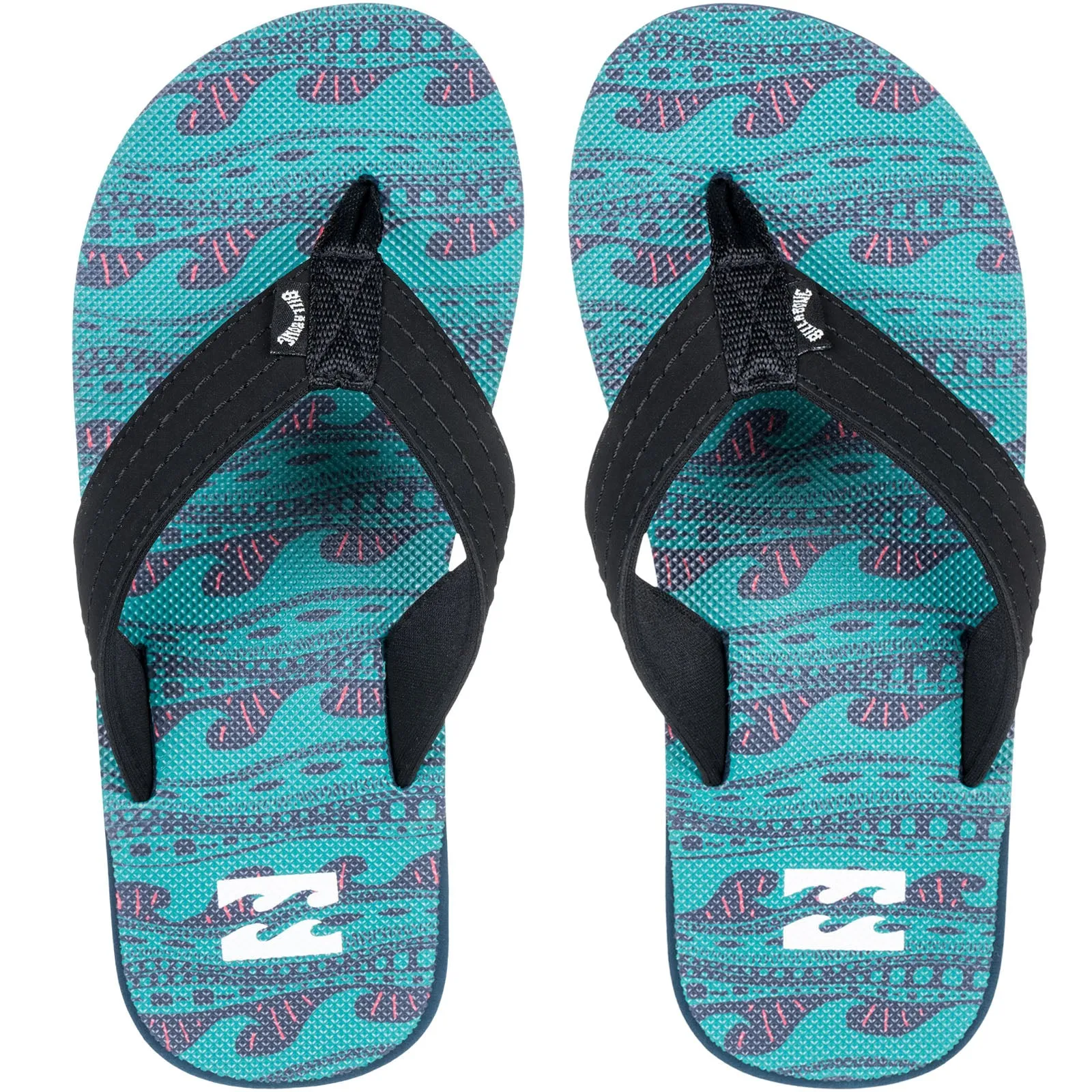 Billabong Kids All Day Theme Flip Flops