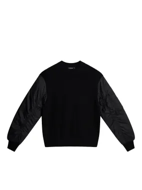 Bow Bomber Knit Hybrid / Black