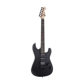 Charvel Pro-Mod San Dimas Style 1 HSS HT Sassafras Electric Guitar, Ebony FB, Satin Black