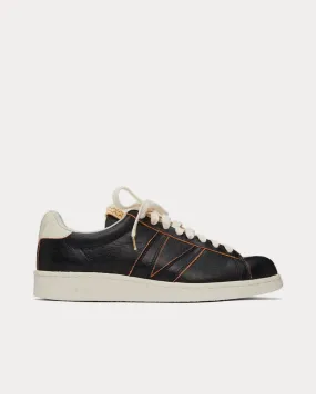 Corda-Folk Black Low Top Sneakers