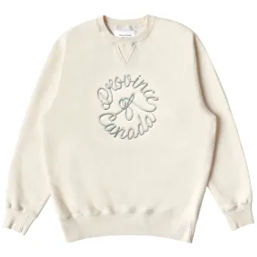 Crest Fleece Sweatshirt Cream - Unisex