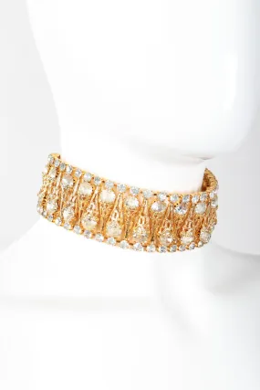 Crystal Filigree Ice Cream Choker