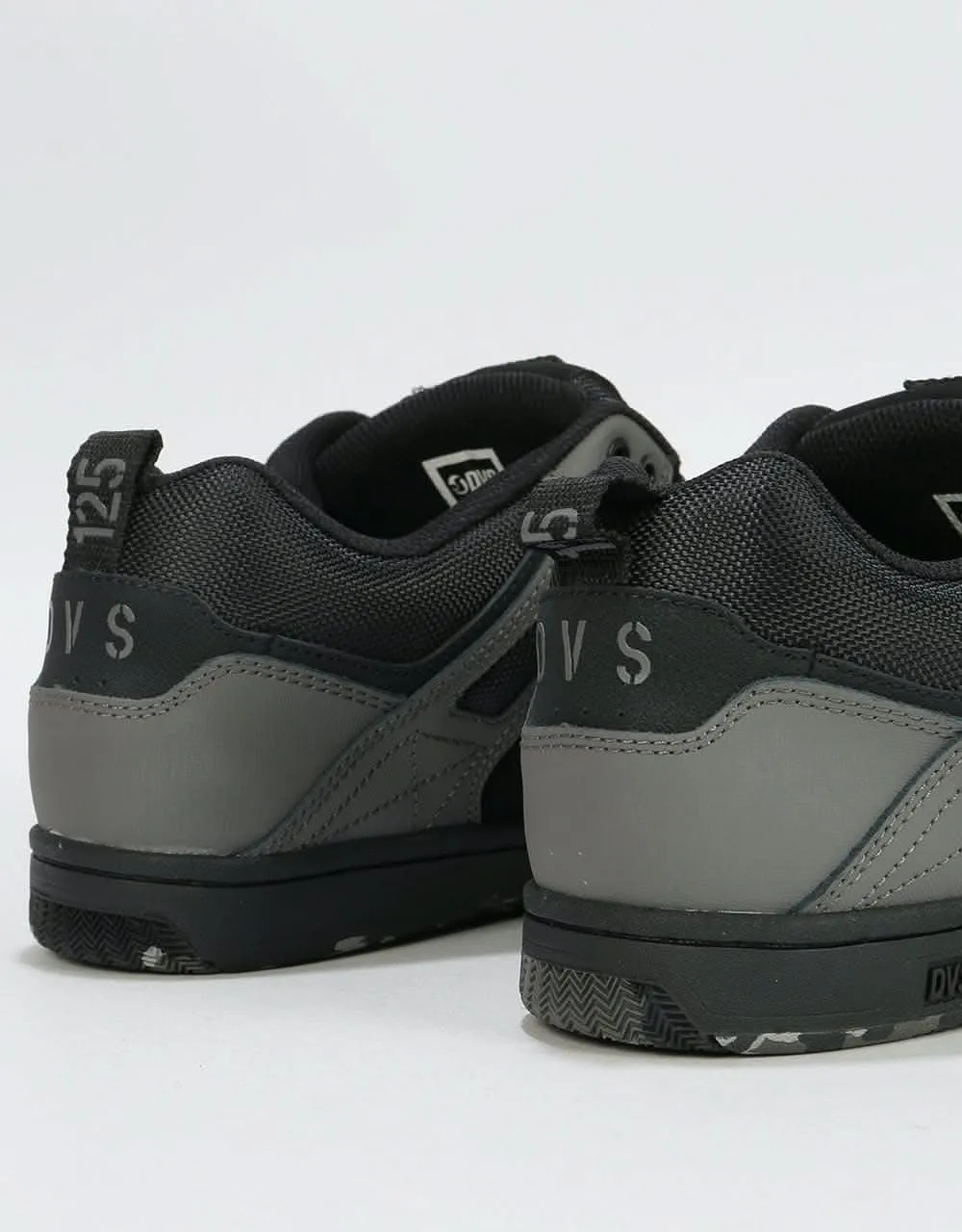 DVS Enduro 125 Skate Shoes - Black/Charcoal/Camo Nubuck