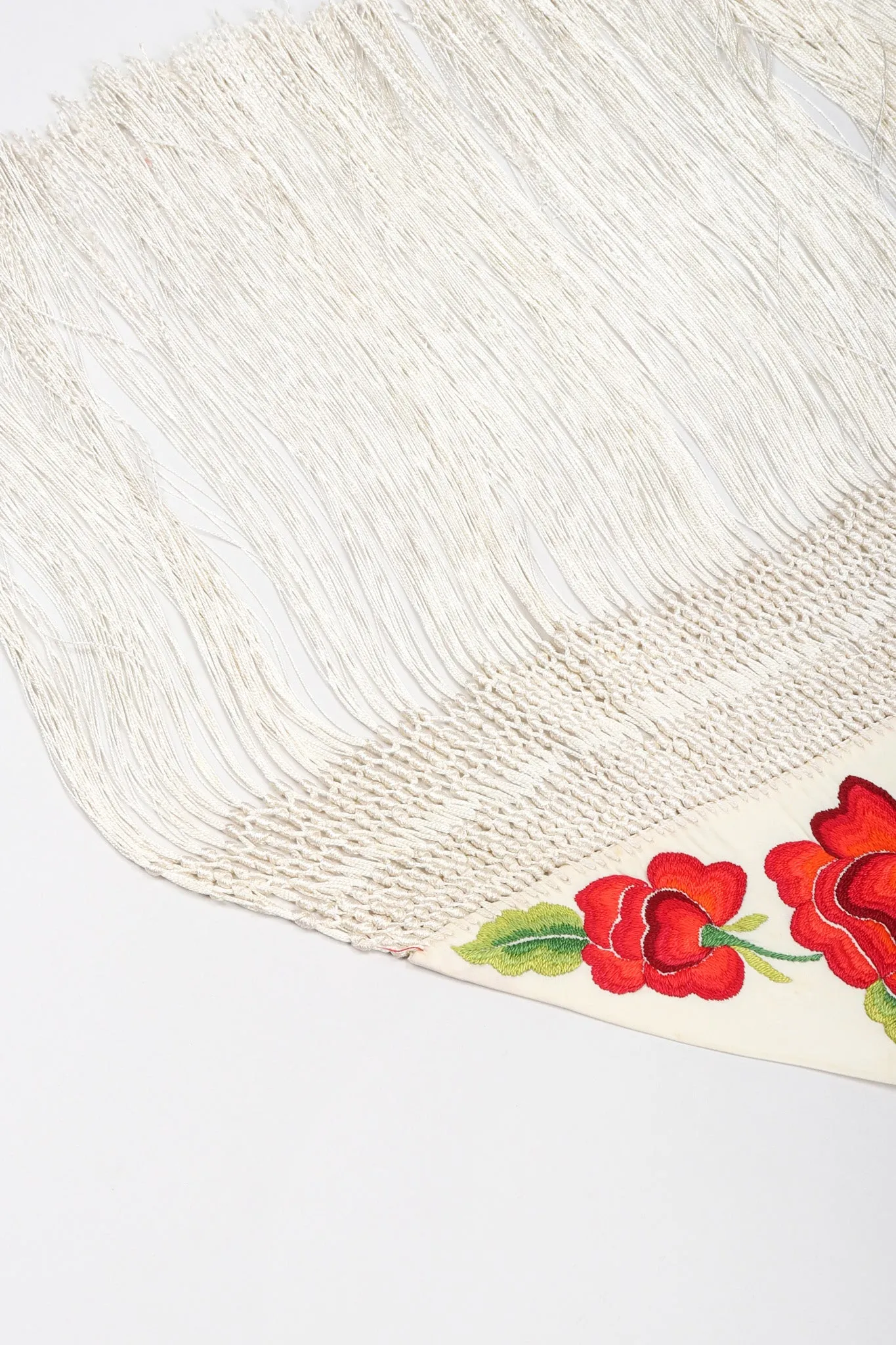 Embroidered Roses Piano Shawl