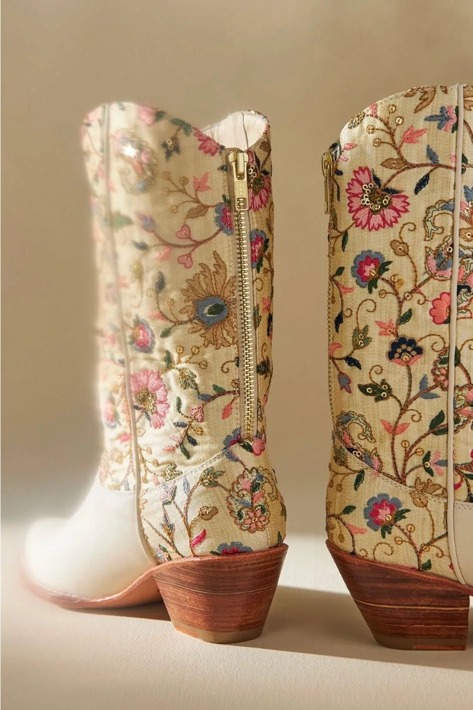 EMBROIDERED WESTERN BOOTS X BHLDN ANTHROPOLOGIE