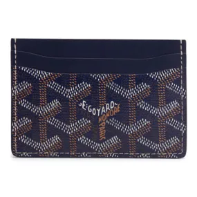 GOYARD SULPICE CARD HOLDER NAVY BLUE