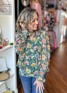 Ideal Ideas Floral Blouse