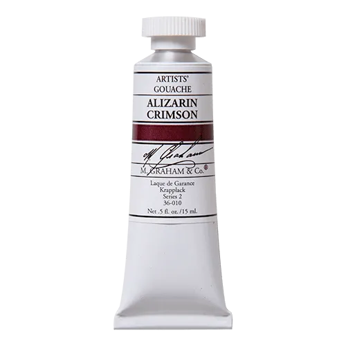 M. Graham Gouache Paint - Alizarin Crimson 010 - 15ml Tube