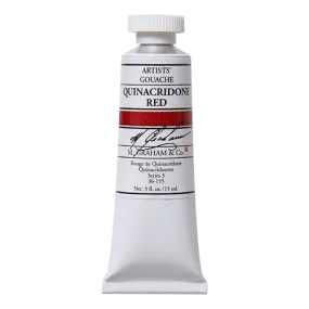 M. Graham Gouache Paint - Quinacridone Red 155 - 15ml Tube