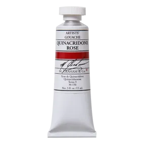 M. Graham Gouache Paint - Quinacridone Rose 156 - 15ml Tube