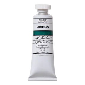 M. Graham Gouache Paint - Viridian 195 - 15ml Tube