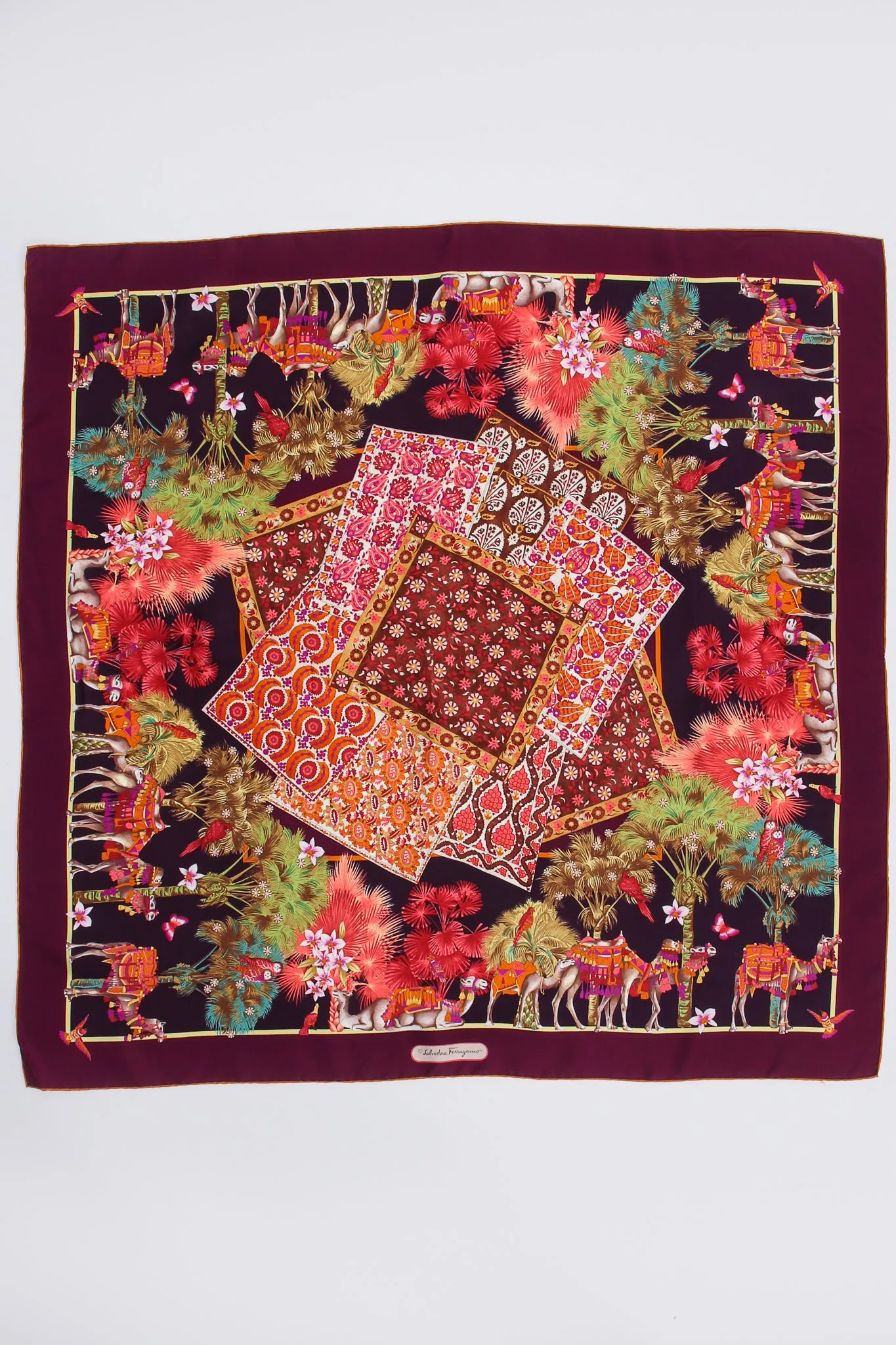 Medina Camel Parade Silk Scarf