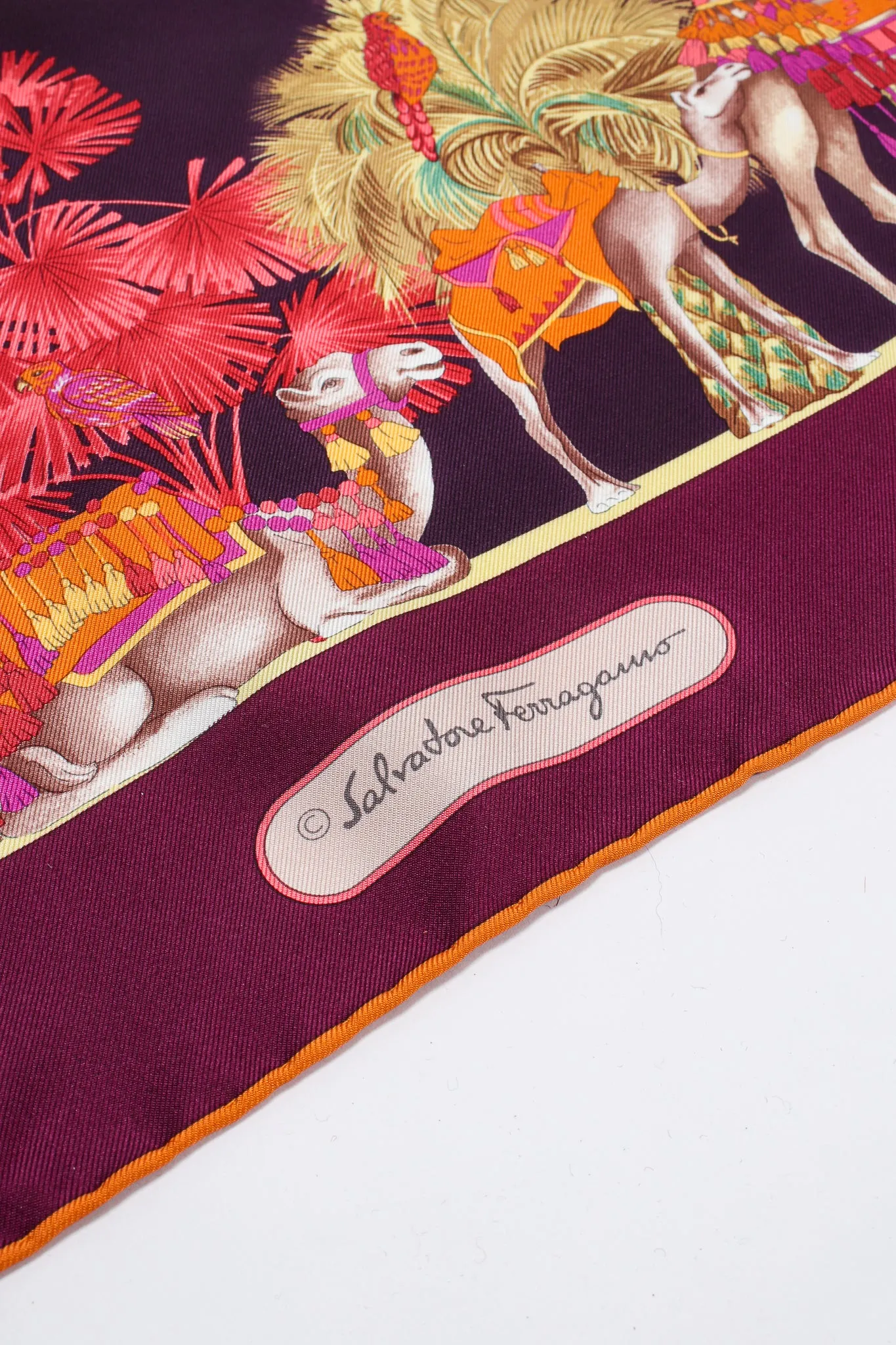 Medina Camel Parade Silk Scarf