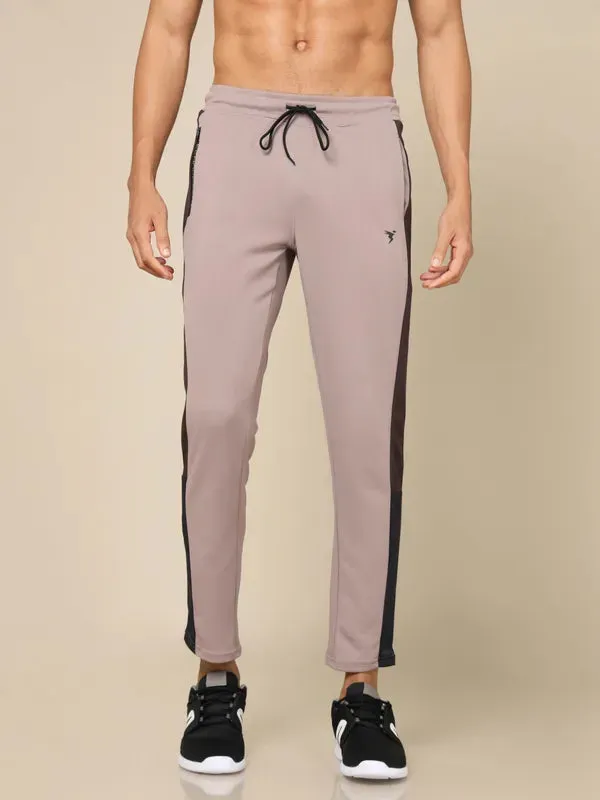 Men Colorblock Slim Fit Trackpants with ELASTO PLUS