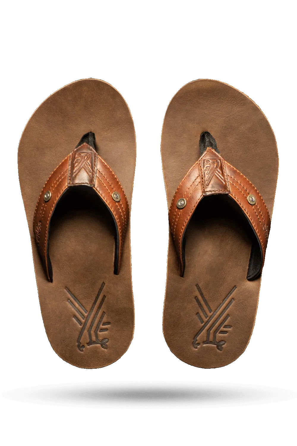 Men's Leather Flip Flops - AK