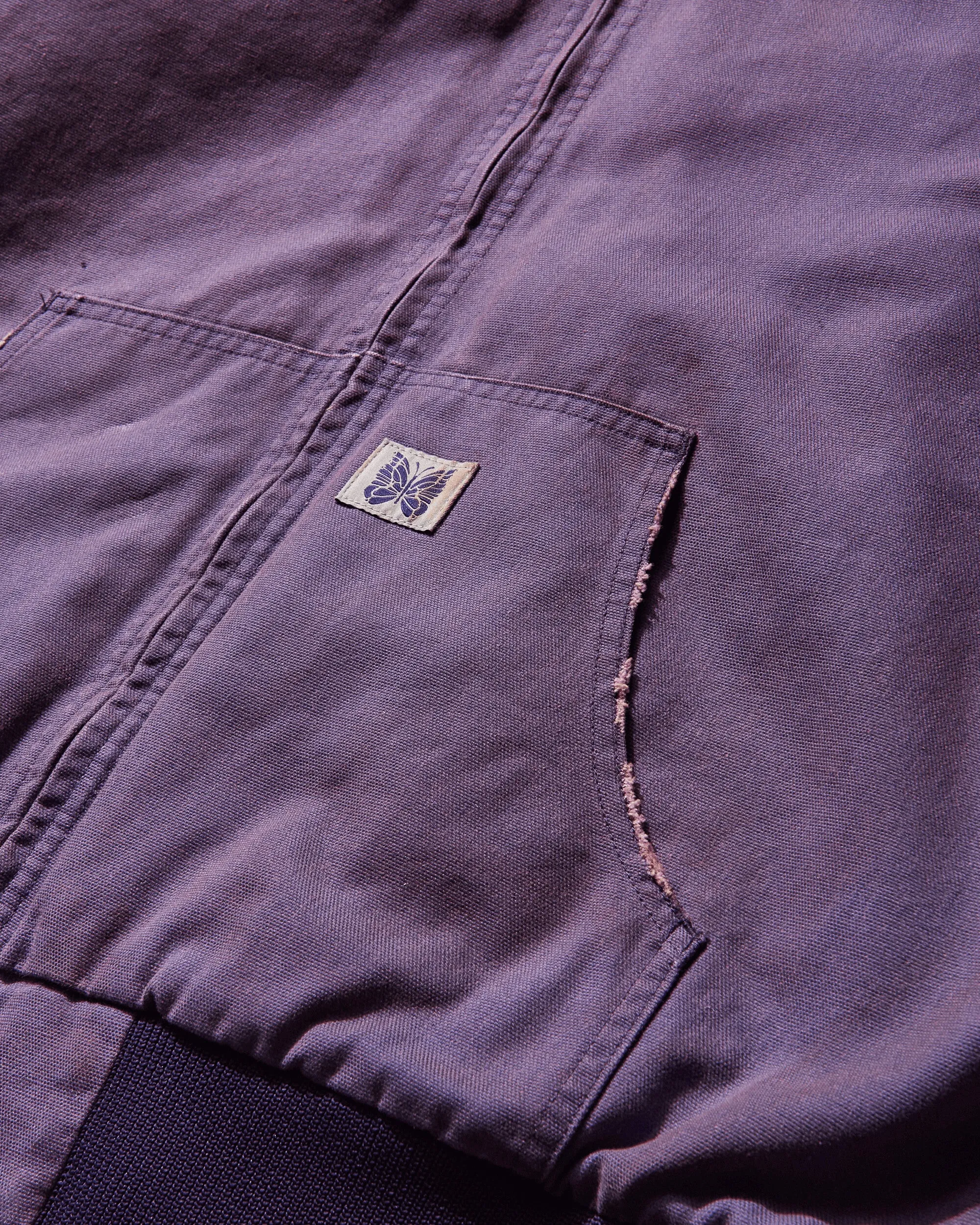 Men's Zipped Work Hoodie Purple