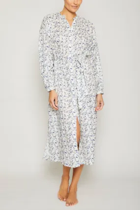 Mona Button Front Dress - Navy Coastal Floral