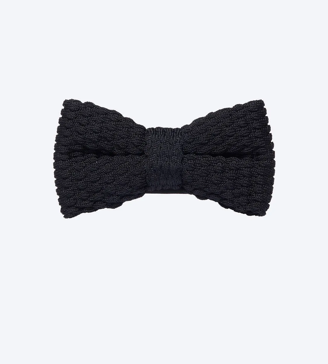 Navy Knit Bow Tie