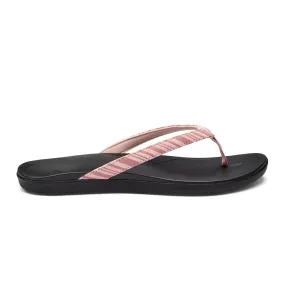 OluKai HO'OPIO WOMEN'S SANDALS PINK/CLAY STRIPE