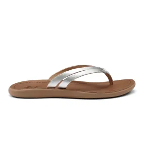 OluKai KAPEHE LUANA WOMEN'S SANDAL-SILVER/SAHARA