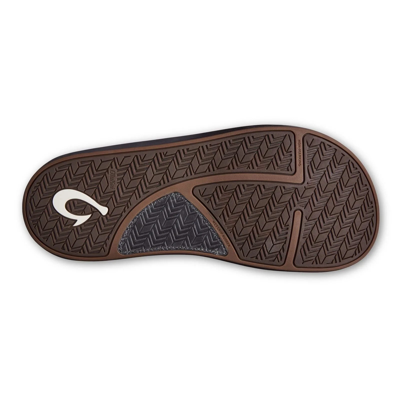 OluKai Mens Ilikai Sandals-Charcoal/Charcoal