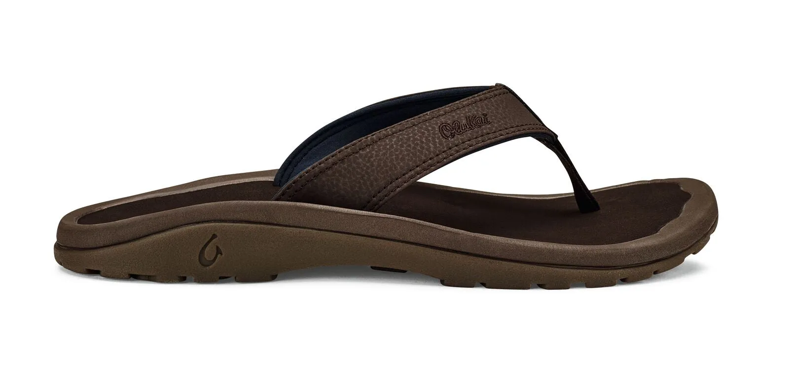 OluKai Mens 'Ohana Sandals-Dark Wood