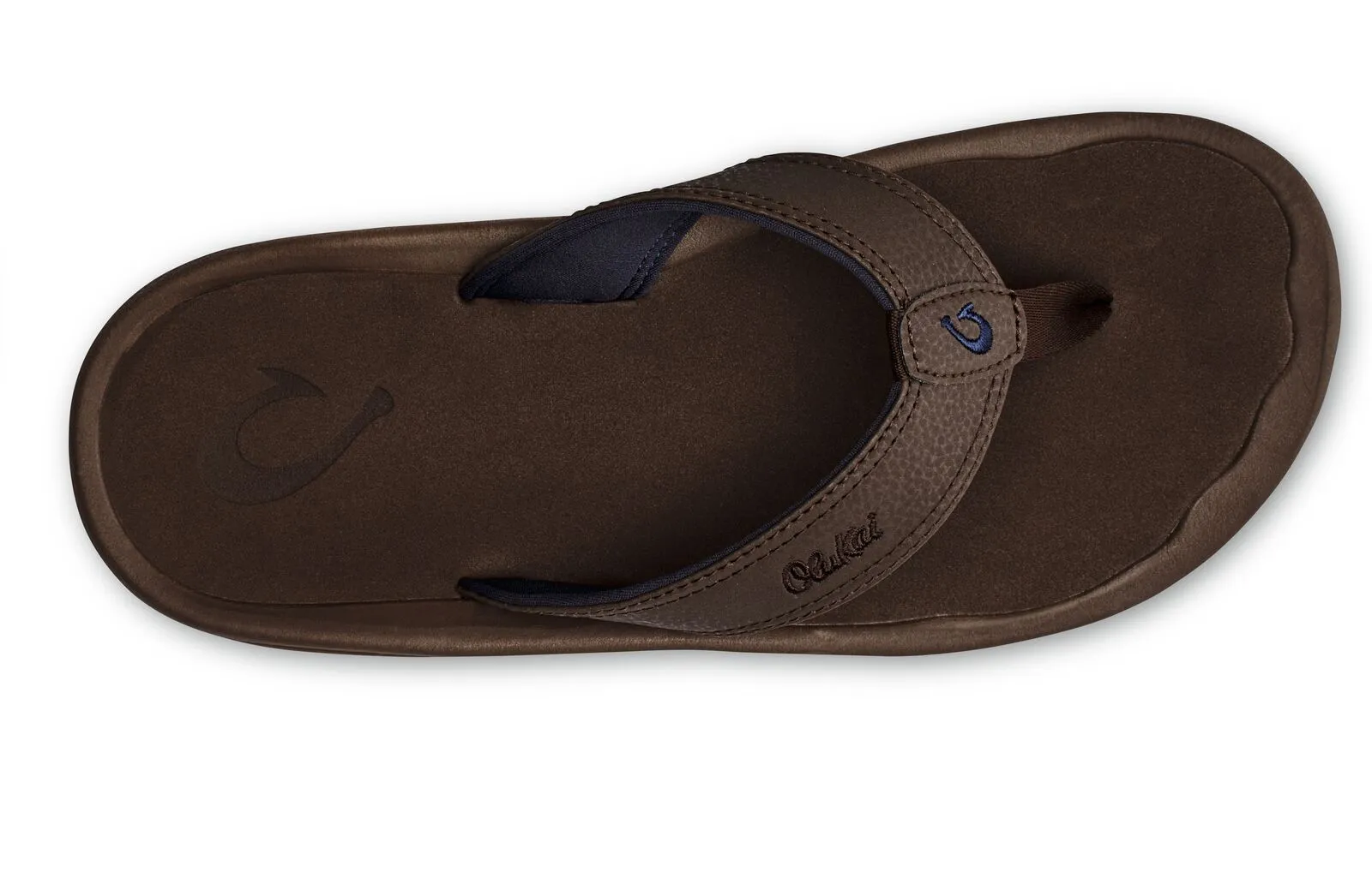 OluKai Mens 'Ohana Sandals-Dark Wood