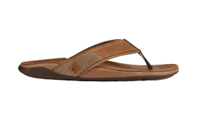 OluKai Mens Tuahine Sandals-Toffee/Toffee