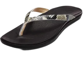 OluKai Womans Ho'Opio Sandals-Mineral Grey