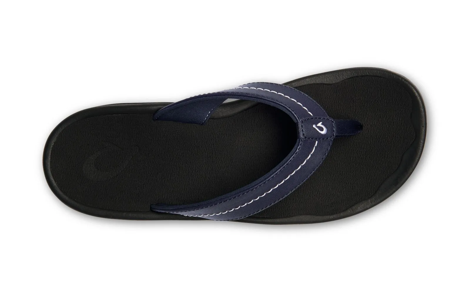 OluKai Womans 'Ohana Sandals-Trench Blue/Black