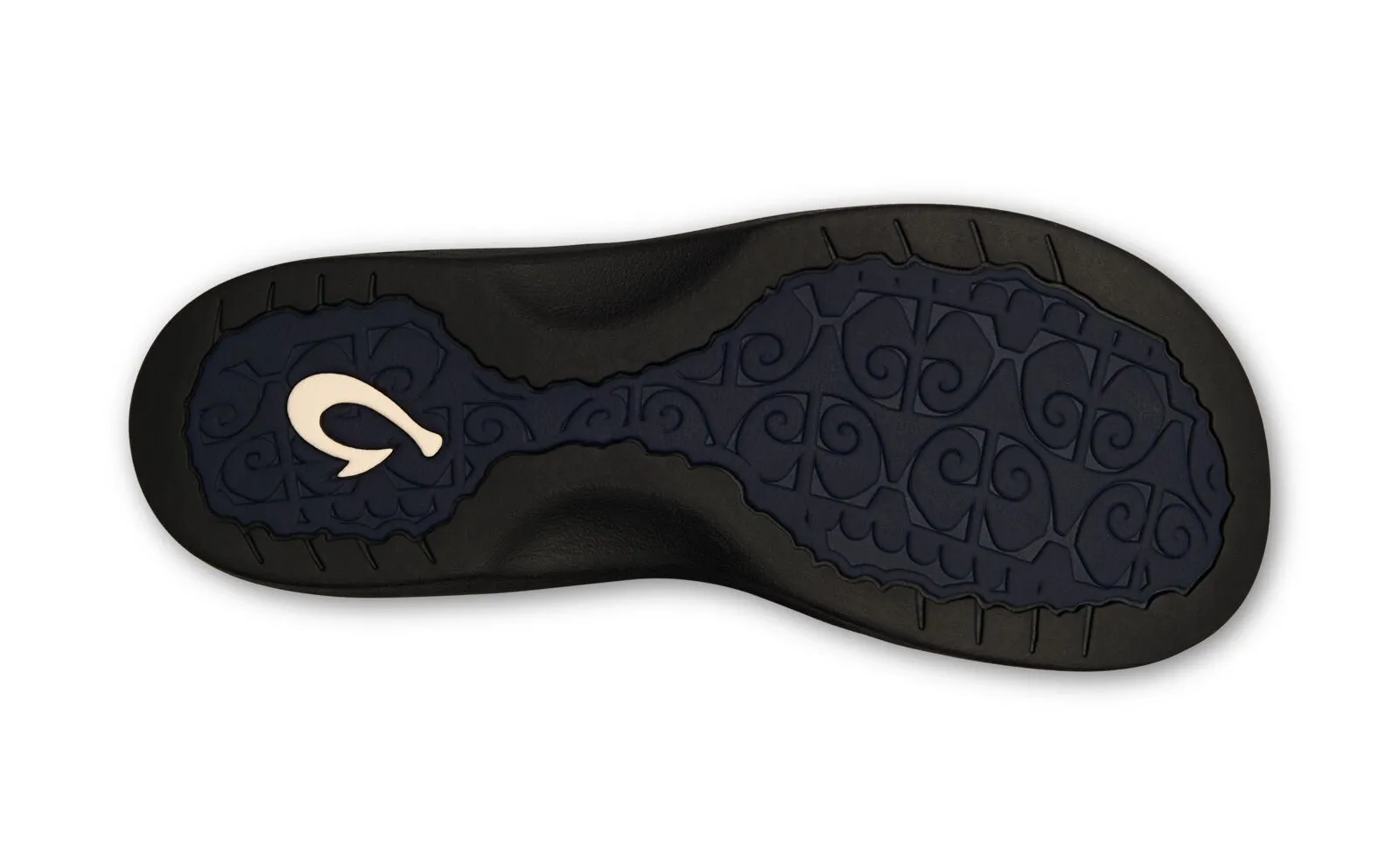 OluKai Womans 'Ohana Sandals-Trench Blue/Black