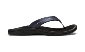 OluKai Womans 'Ohana Sandals-Trench Blue/Black