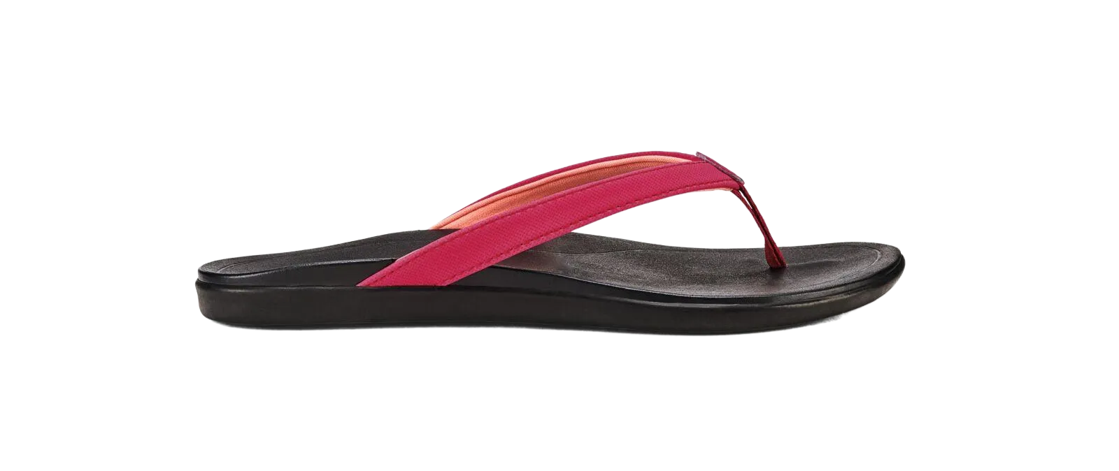 Olukai Women's Ho'Opio Sandals-Deep Magenta/Black