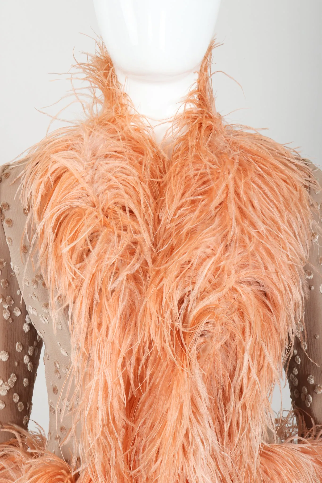 Ostrich Feather Burnout Jacket