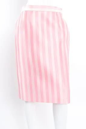 Pink Candy Stripe Skirt