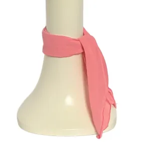 Pink Chiffon Neck Scarf