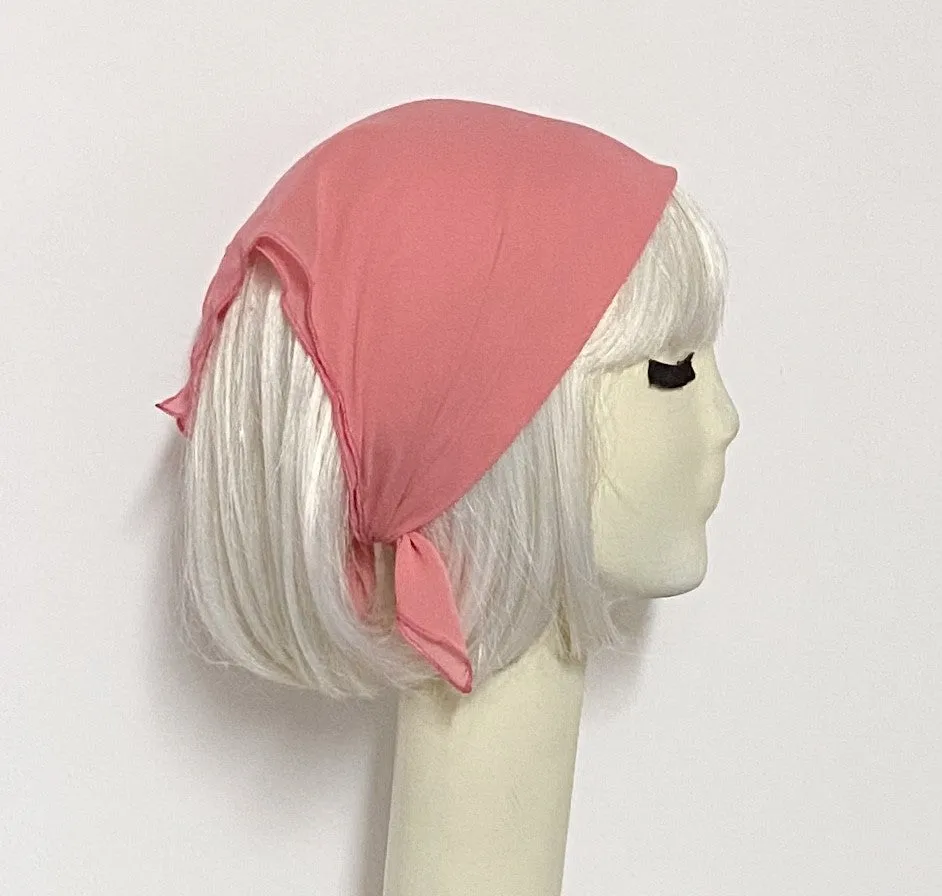 Pink Chiffon Neck Scarf