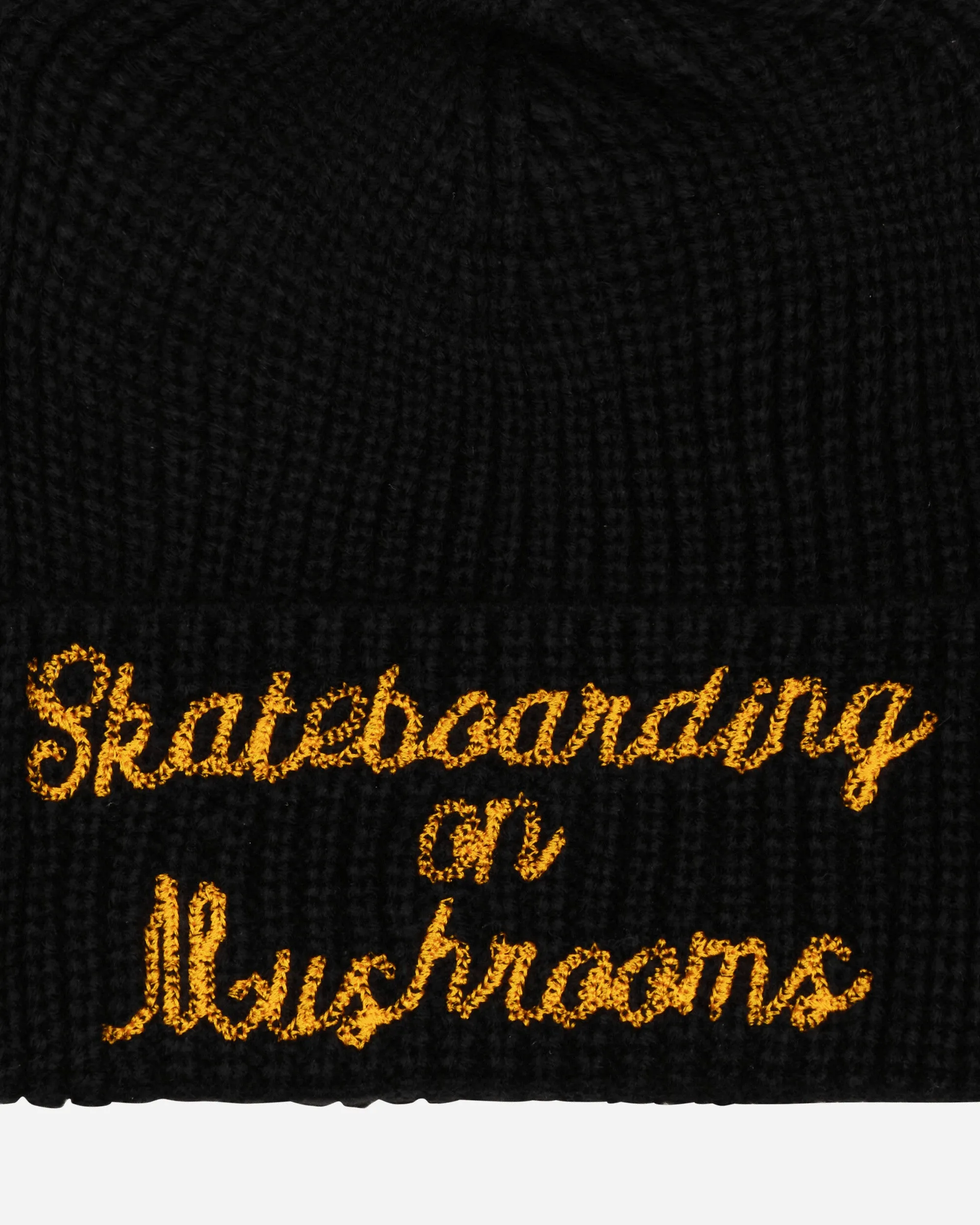 Skateboarding On Mushrooms Beanie Black