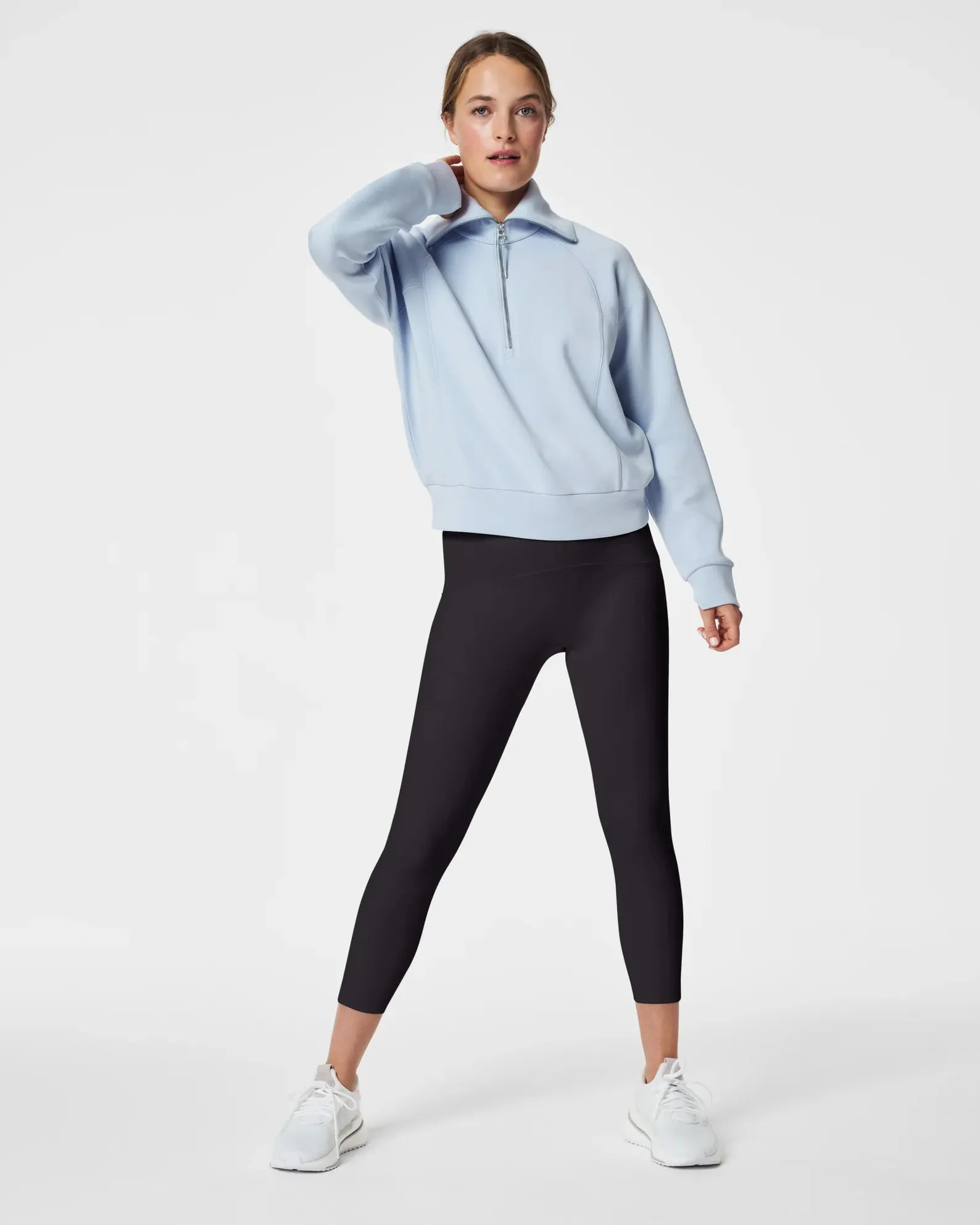 Spanx AirEssentials Half Zip - Oxford Blue