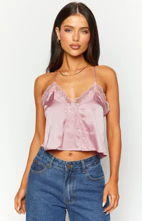 Tammy Pink Lace Cami Top